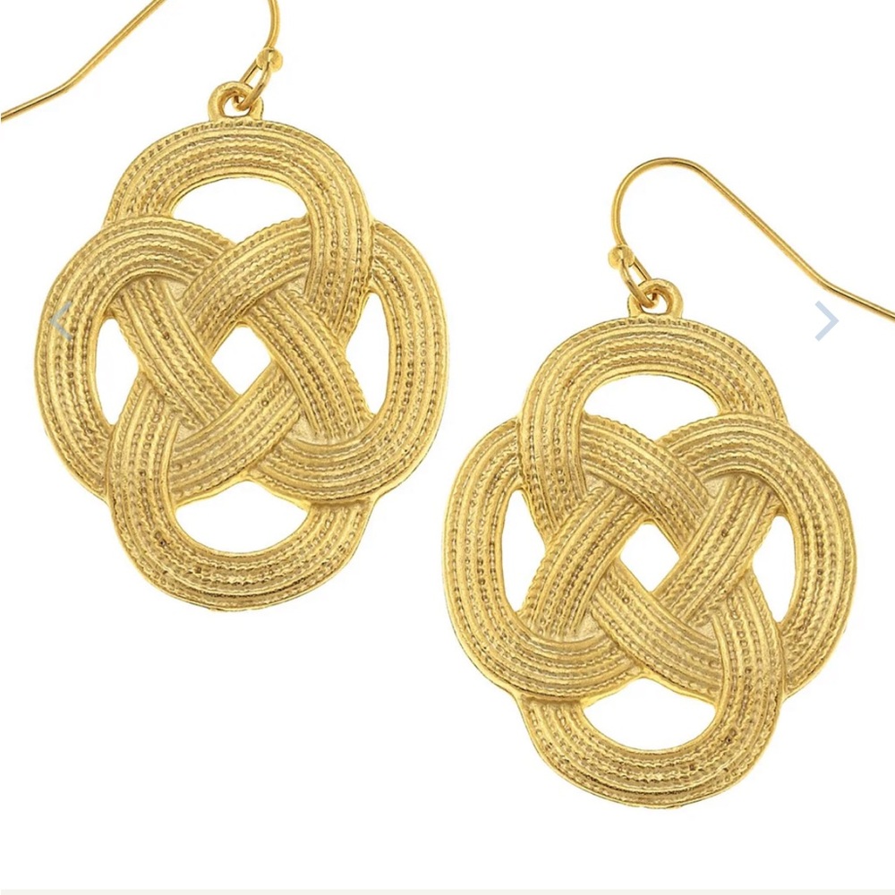 NWT SUSAN SHAW Woven Loop Earrings